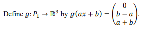\fd. Find the rank of g. e. Use a nullity