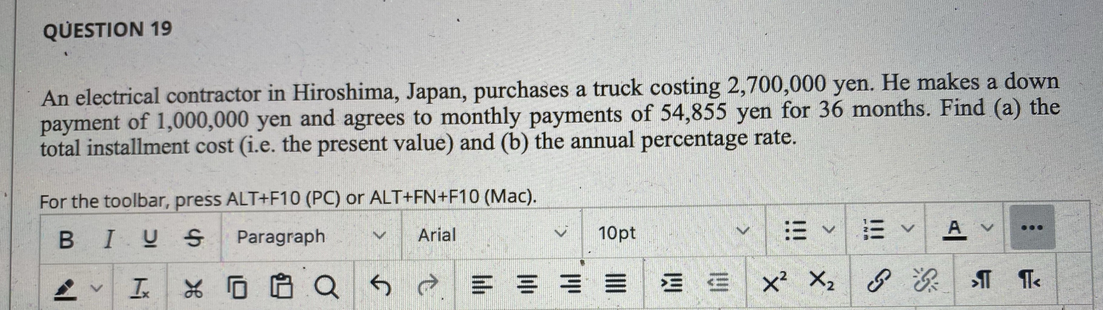 QUESTION 19 An electrical contractor in