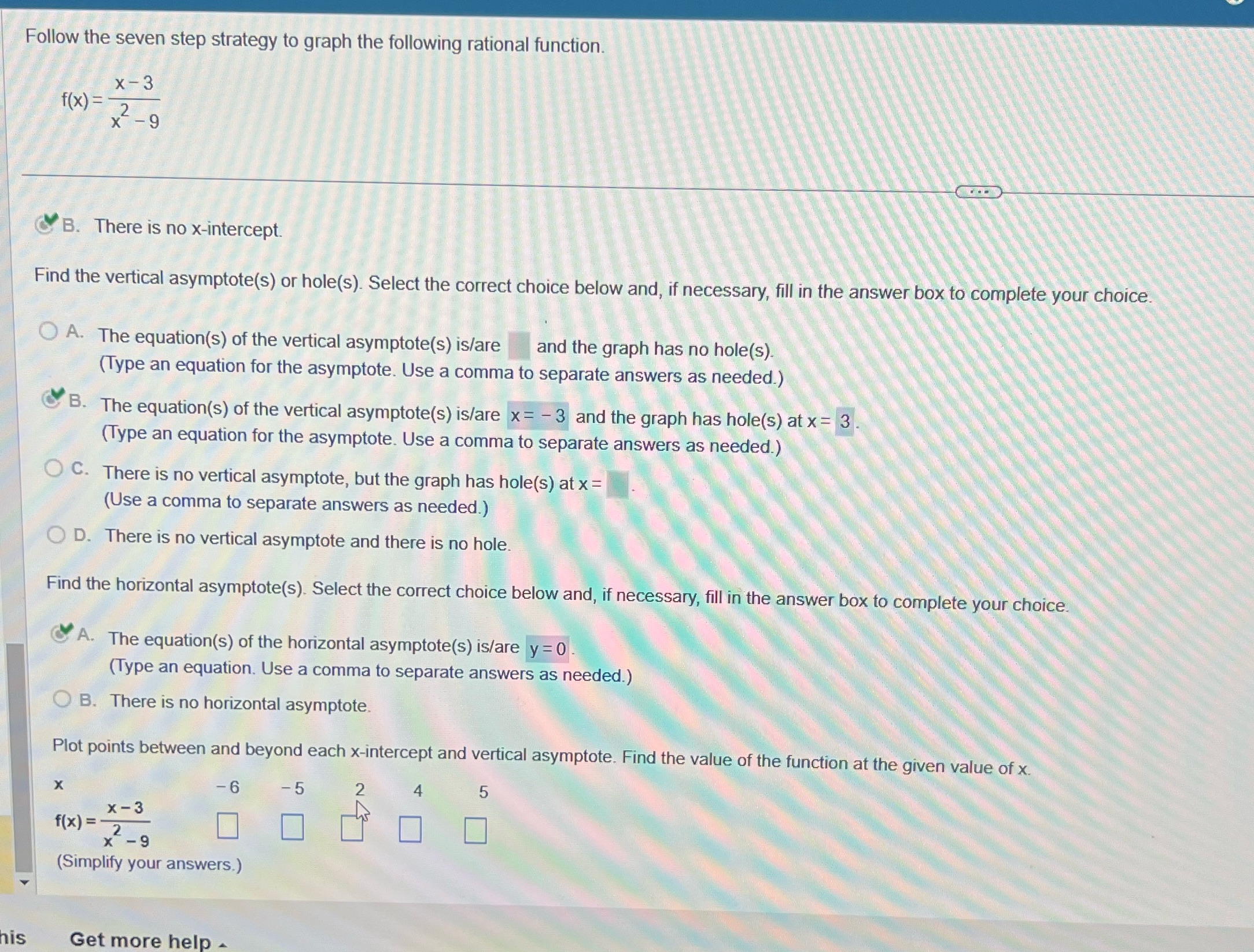 Follow the seven step strategy to graph the