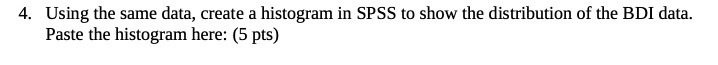 4. Using the same data, create a histogram in