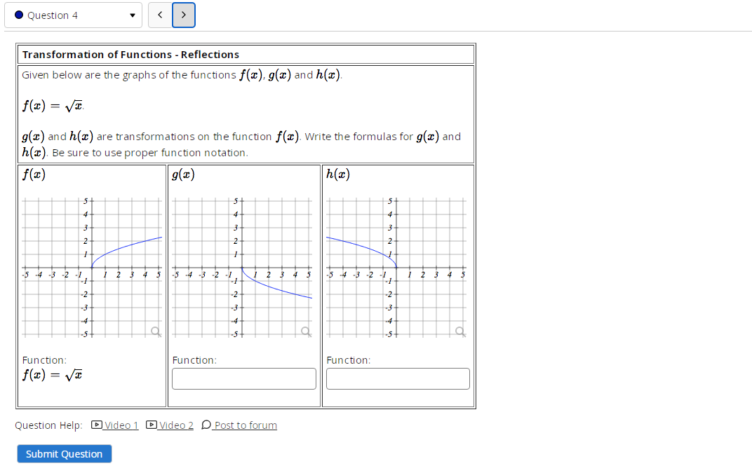 I'm really struggling with Transformations of