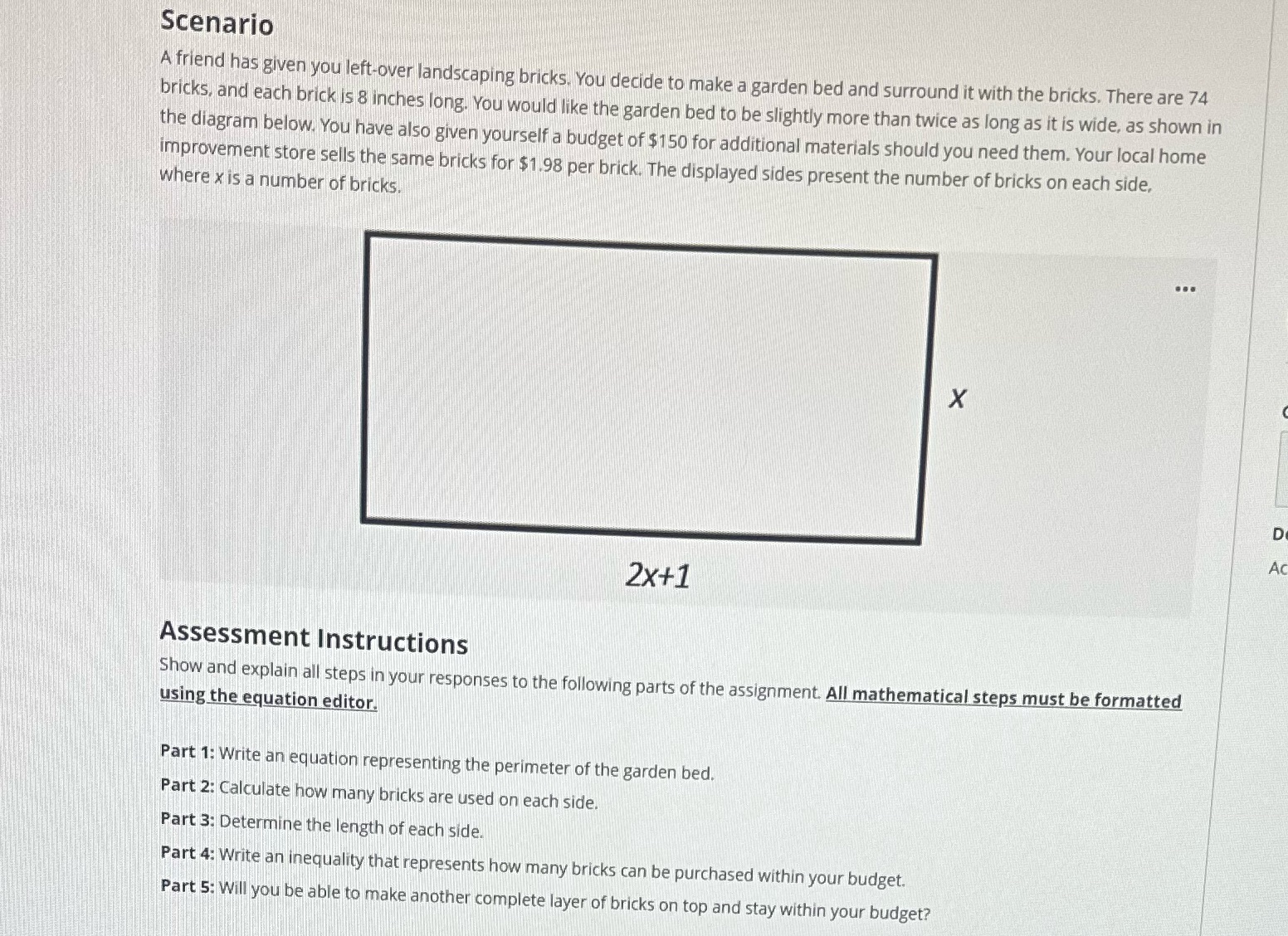 Scenario A friend has given you left-over