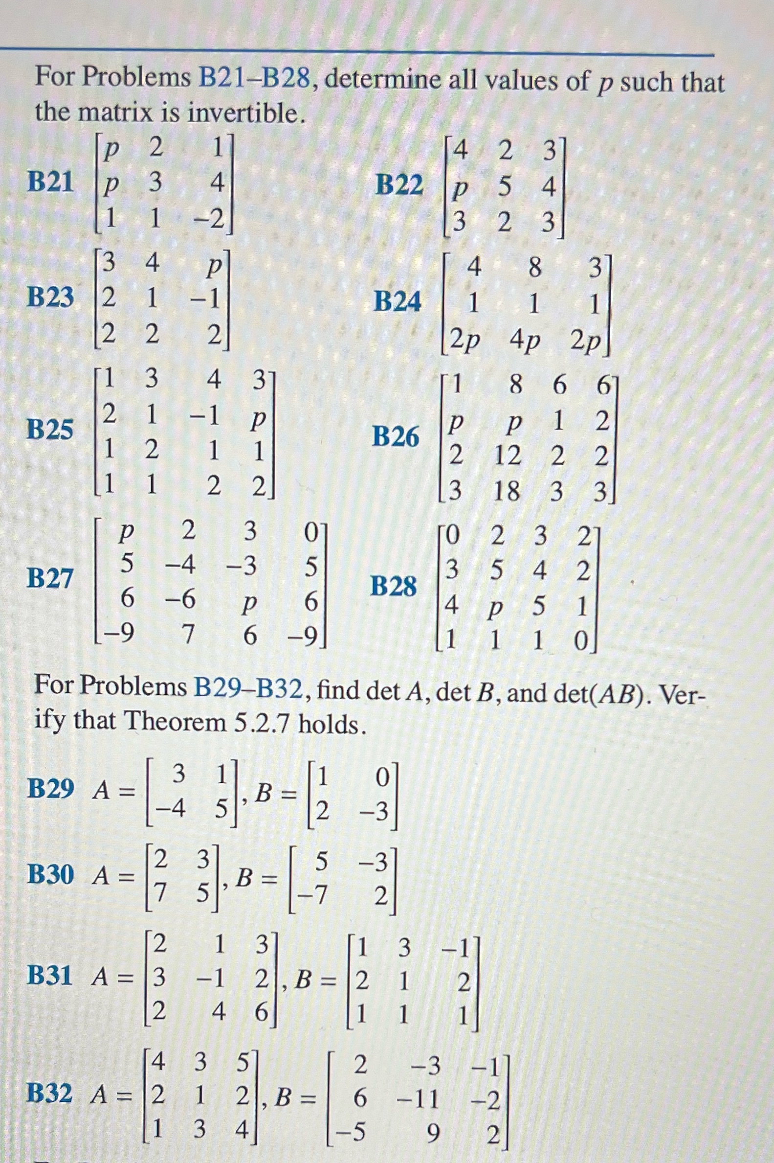 I need help with questions B24 B26 B29 B34 For