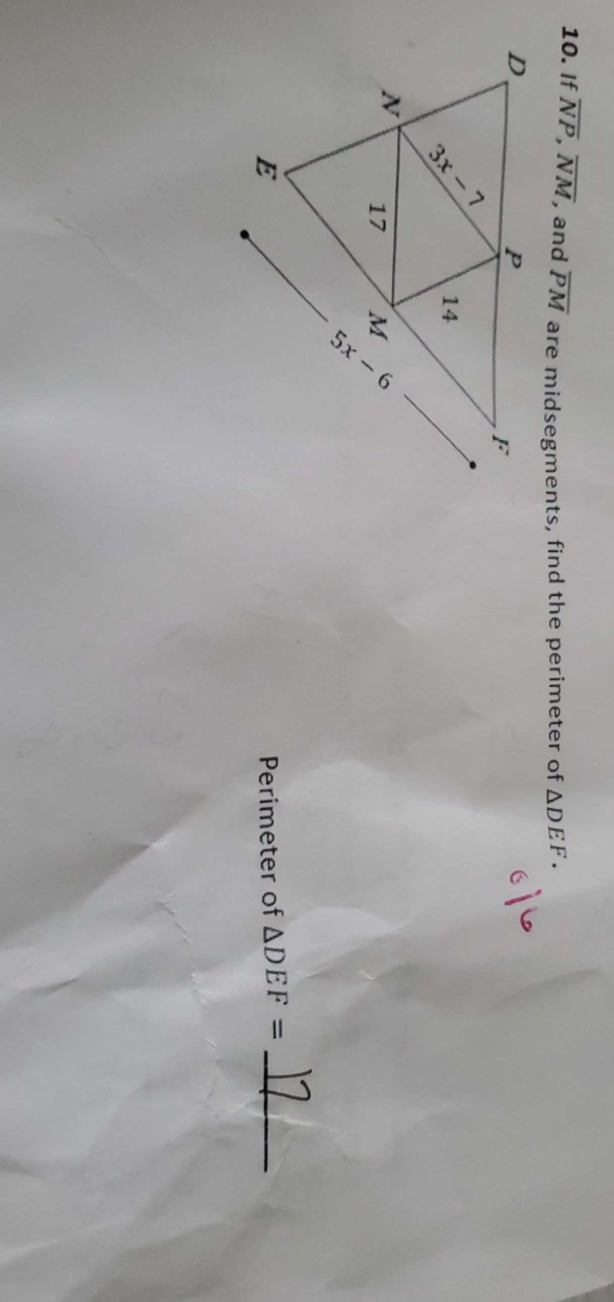 Please help, I have to study ? 10. If NP, NM, and