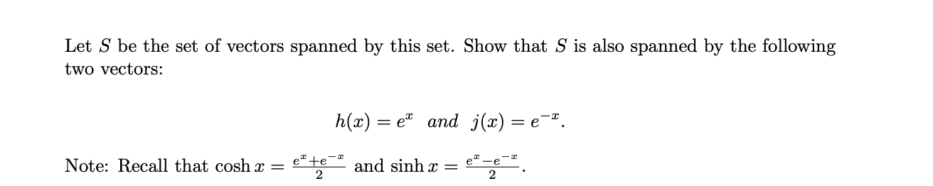 5. The set of infinitely differentiable functions