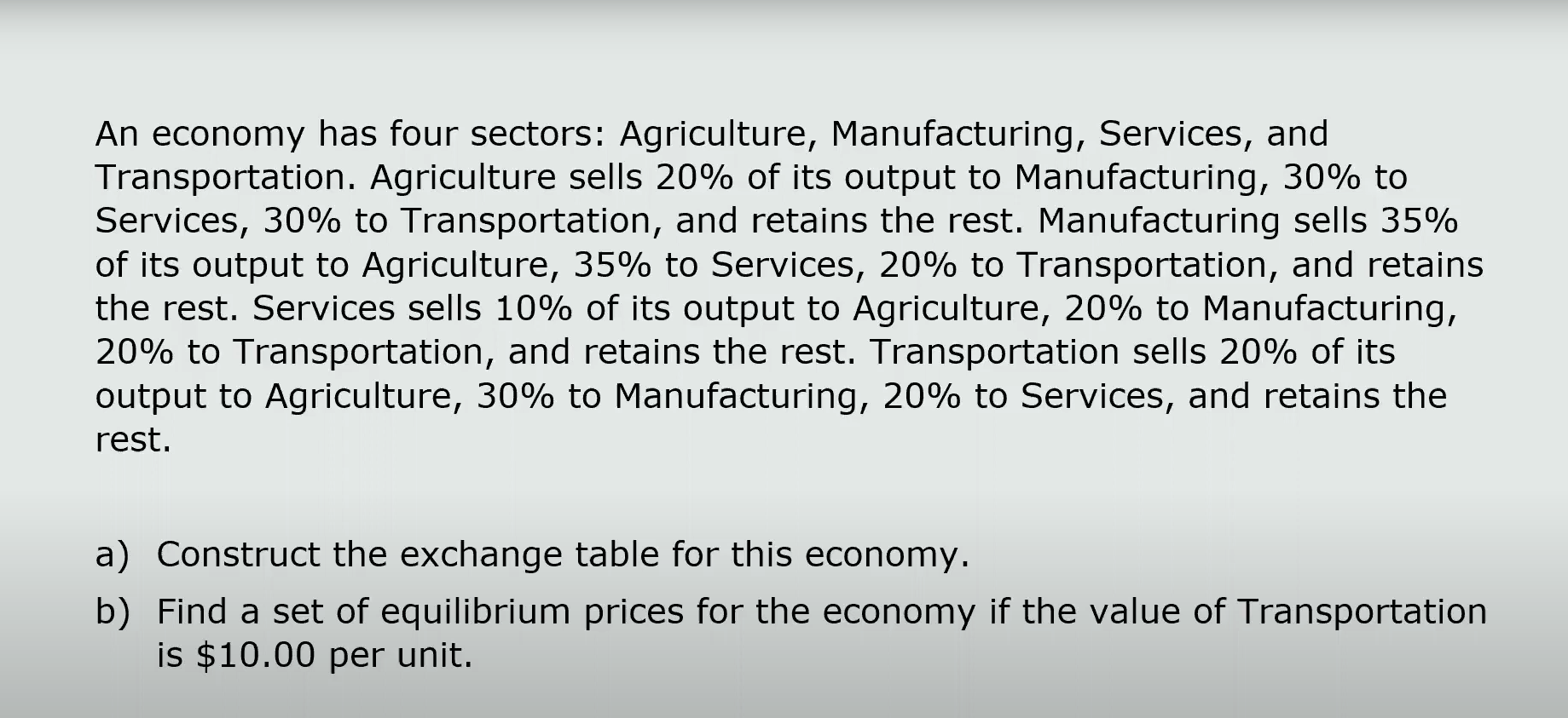 application of linear algebra, explain your