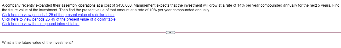 \fA company recently expanded their assembly