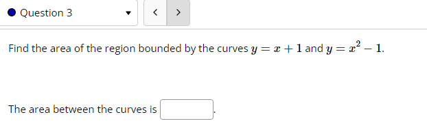 Find the area under the curve y = 6a" over the