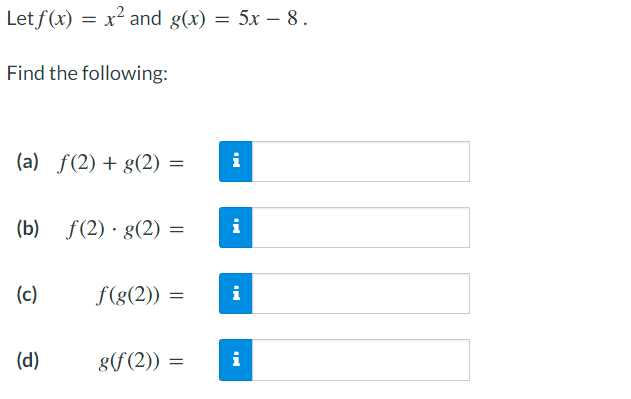 1) Find a possible formula for the exponential