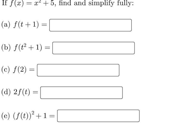 1) Find a possible formula for the exponential