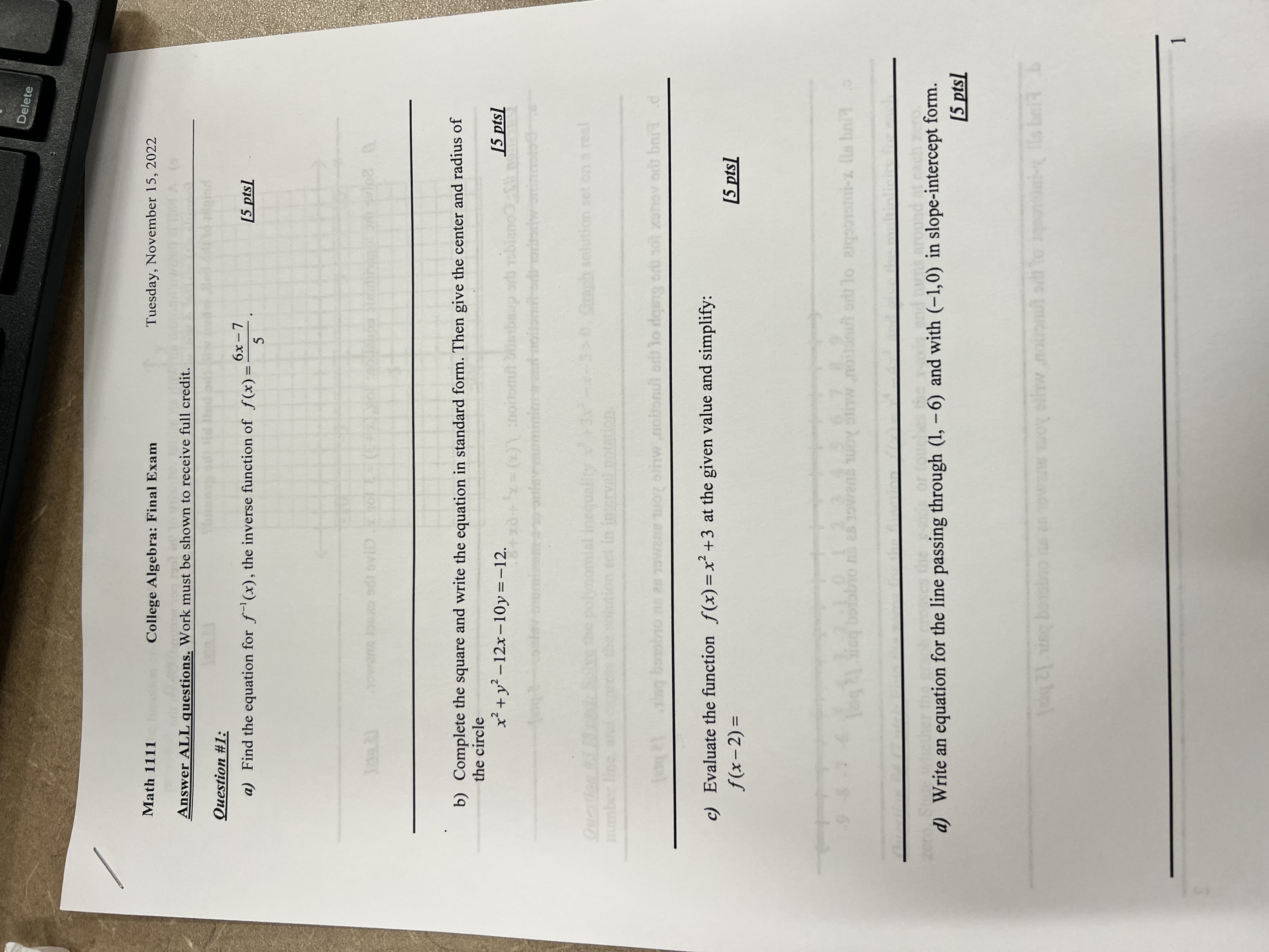 e) A ball is thrown into the air with an initial