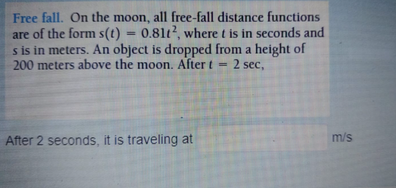 View to the horizon. The view V, or distance in