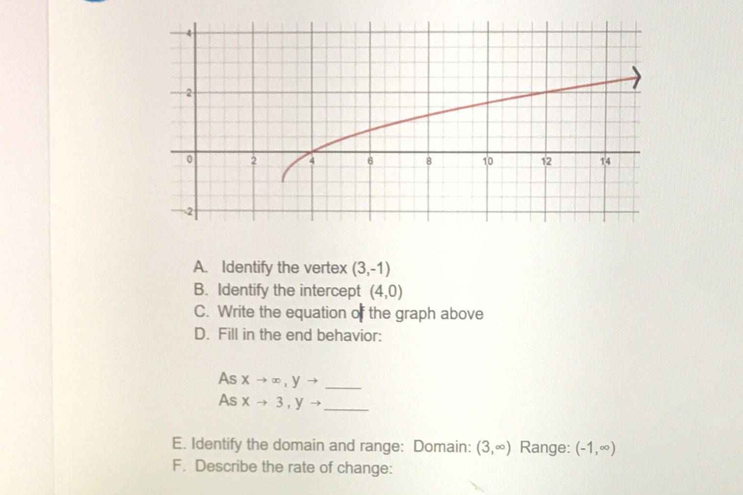 I need C, D, and F solved for problem 2! -2 0 6