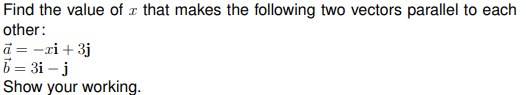 Find the value of r that makes the following two