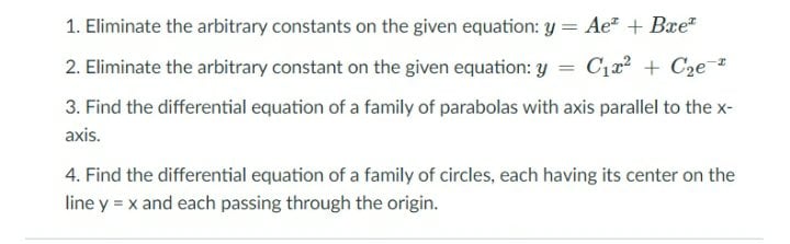 1. Eliminate the arbitrary:r constants on the
