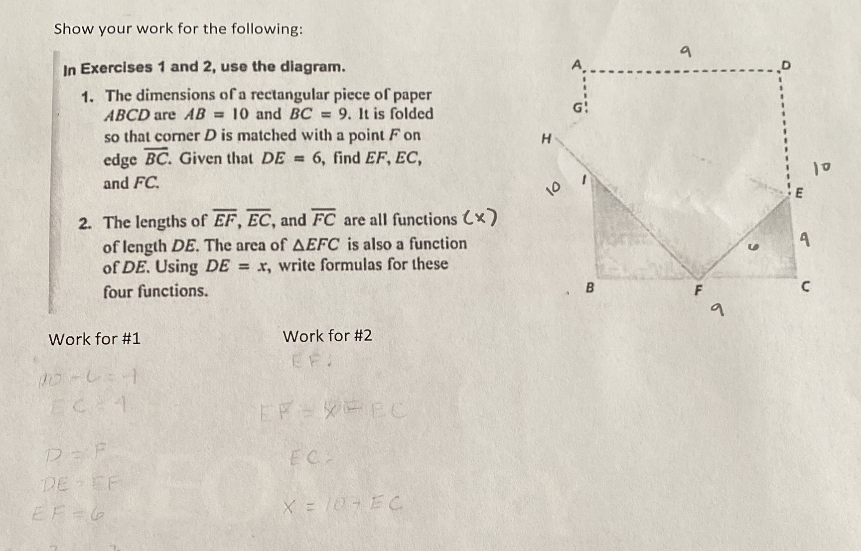It says questions 1 and 2, it's really just a two