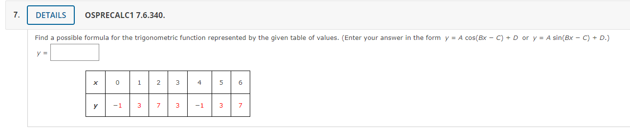 \f4 DETAILS OSPRECALC1 7.5.248. Find all exact