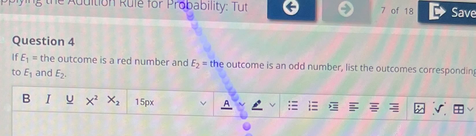 Addition Rule for Probability: Tut 7 of 18 Save