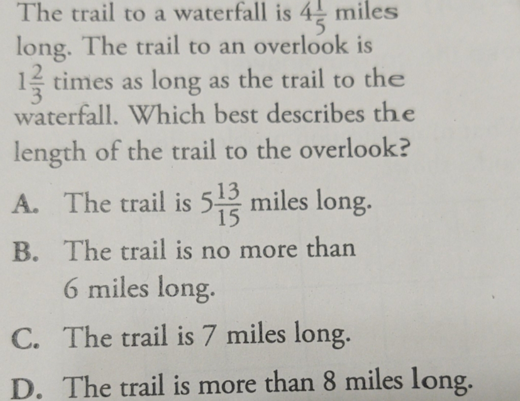 kindly answer and explain for me The trail to a