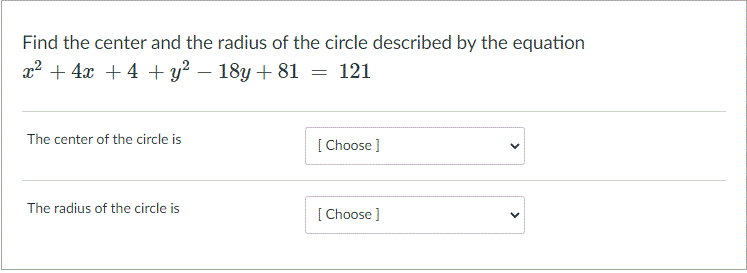 which one is it from the drop down for each? [