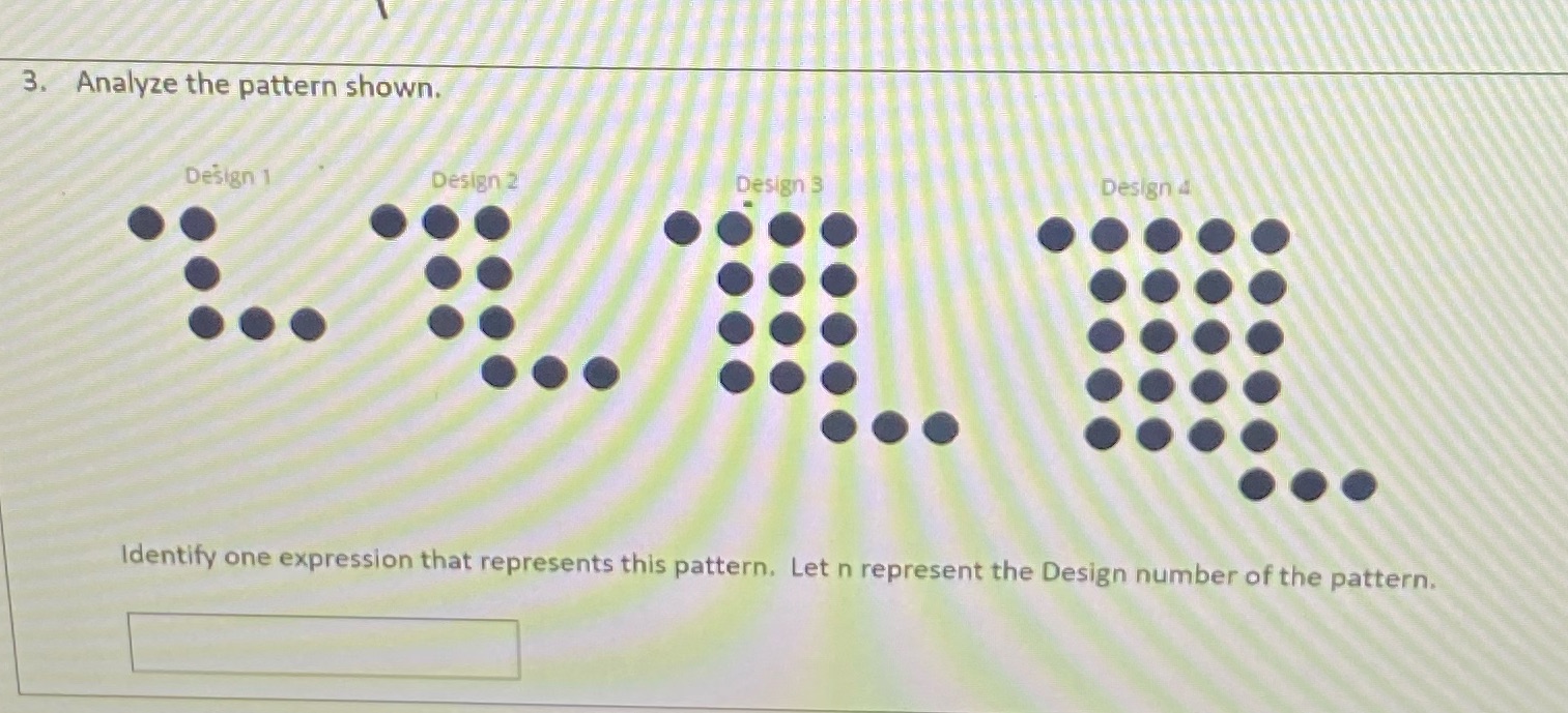 what expression represents this pattern? Can you