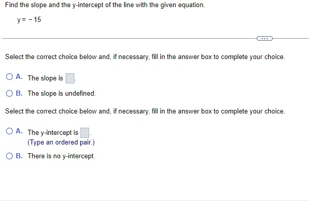 Graph the equation using the slope and the