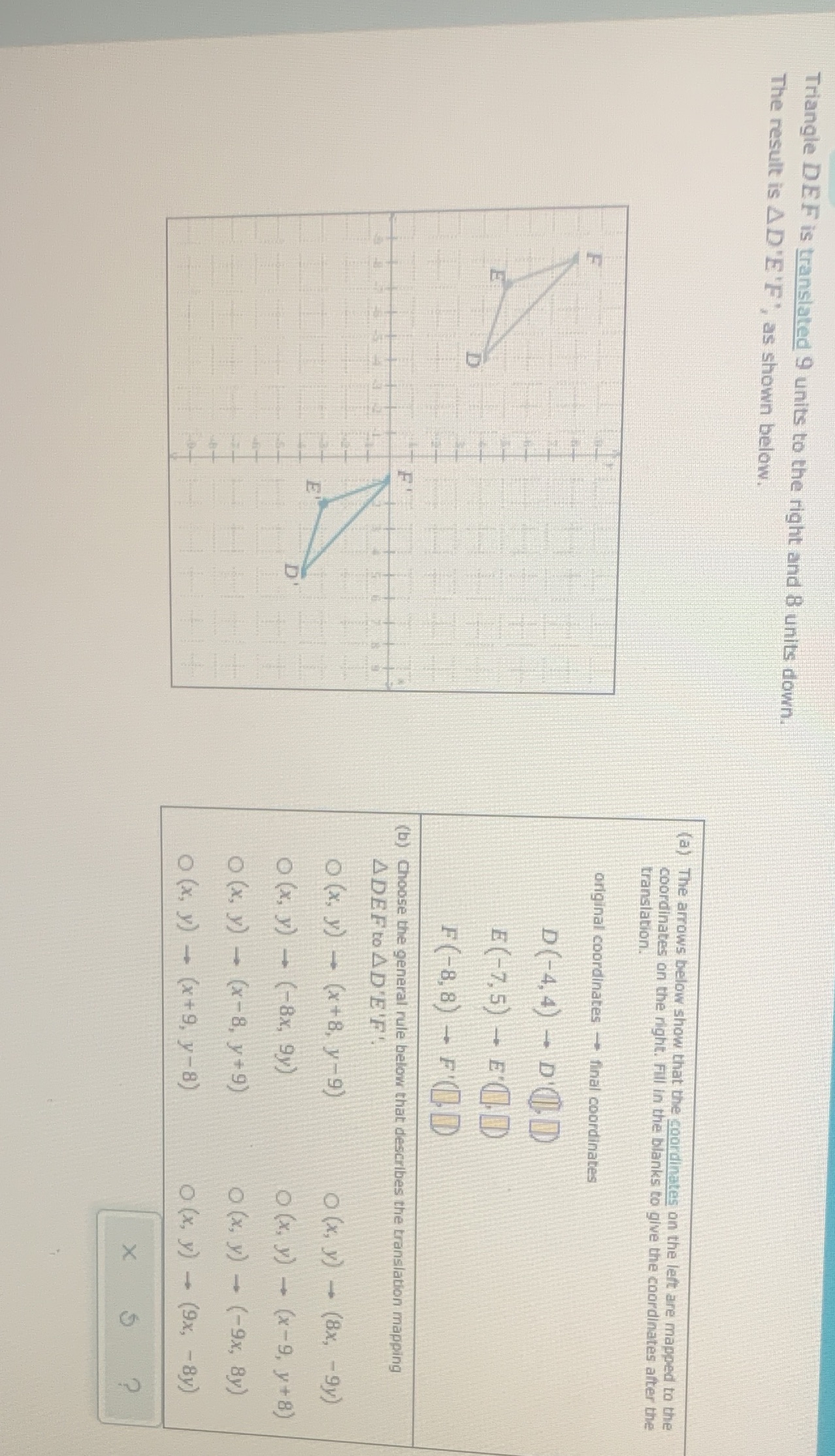 Need help to figure this out Triangle DEF is
