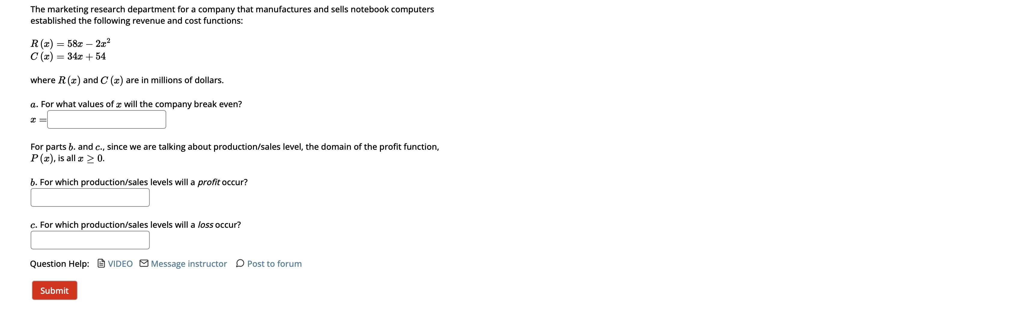 The marketing research department for a company