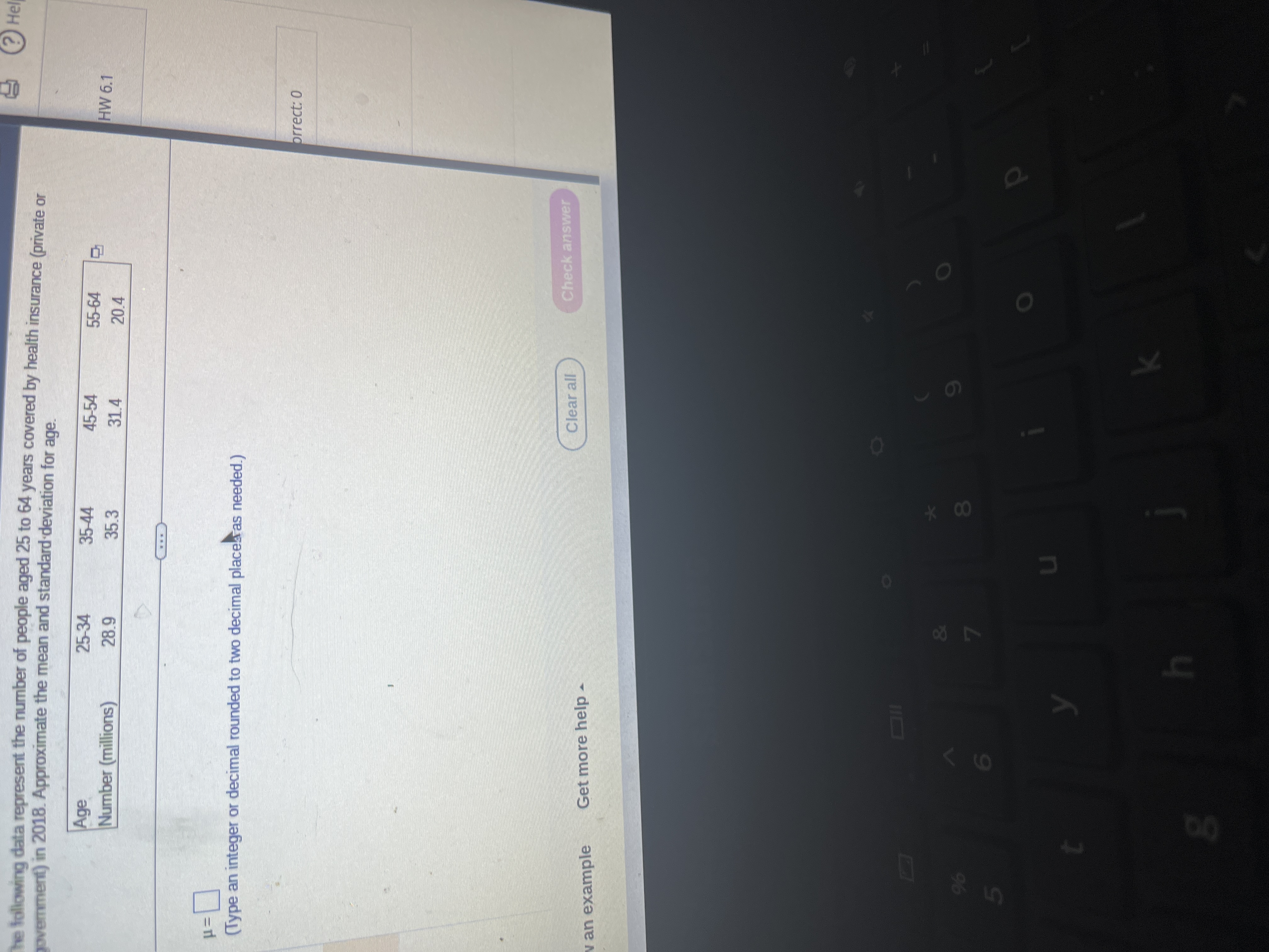 Hel the following data represent the number of