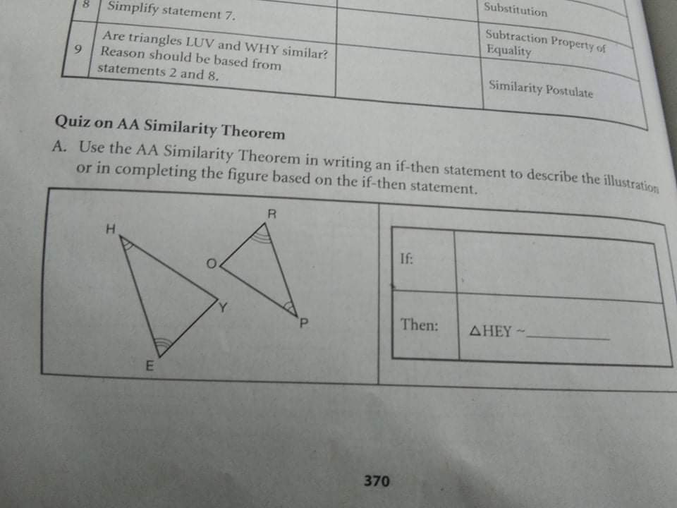 Reg If: ZAE ZO: 2B= 4T P Then: ABAY - ATOP B.