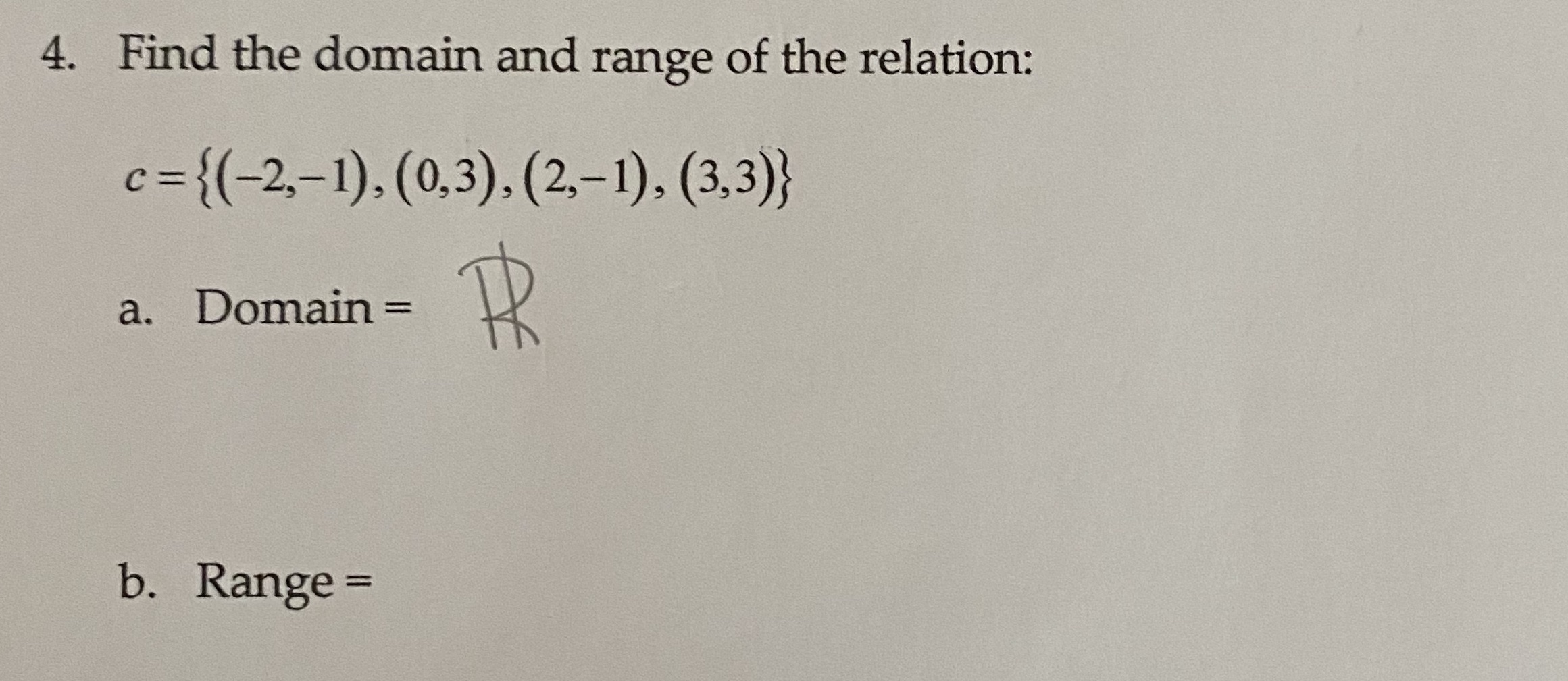 I need help finding the range please :) \f