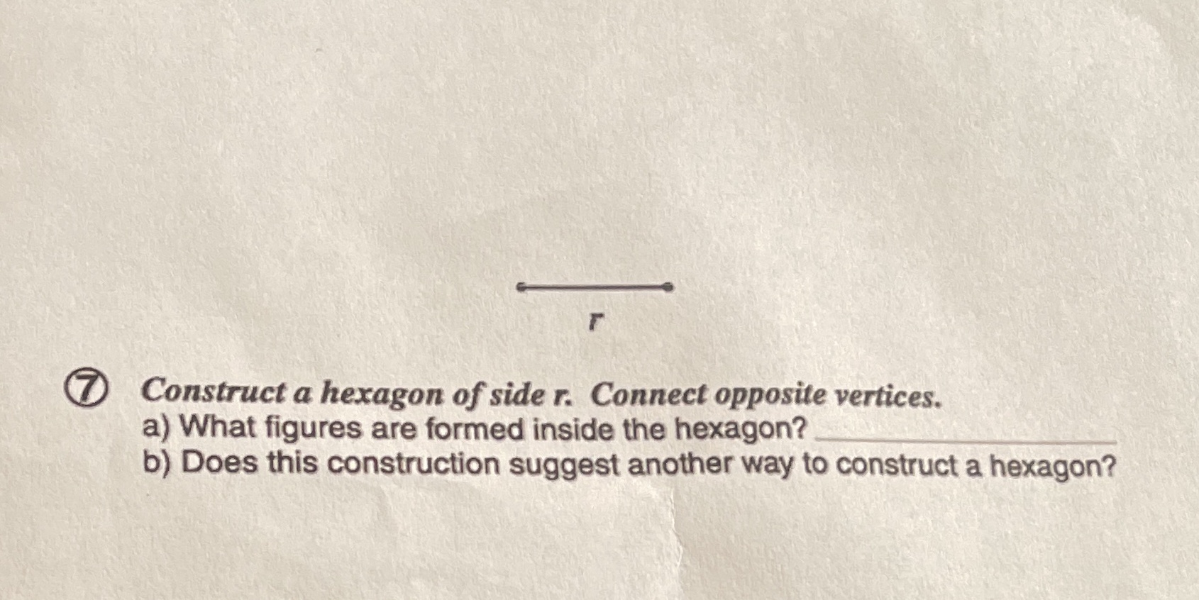I need help solving this problem F (7 Construct a