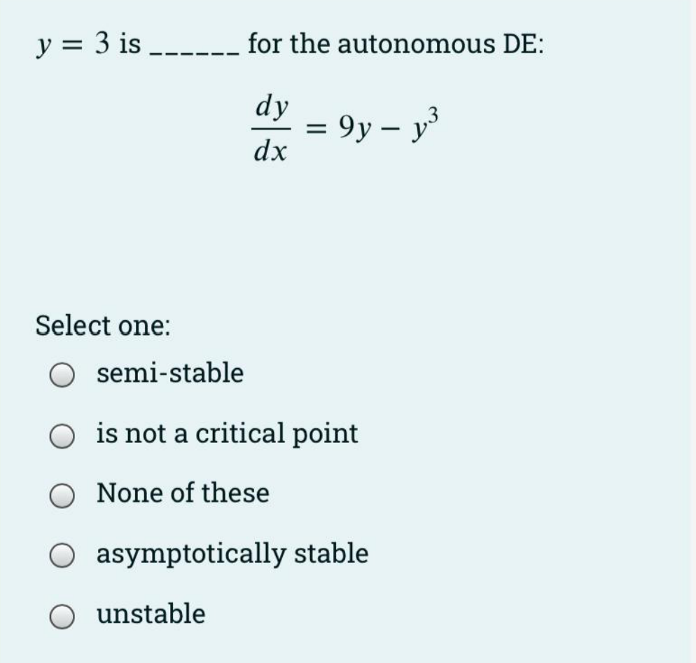 Which of the following is a solution to the