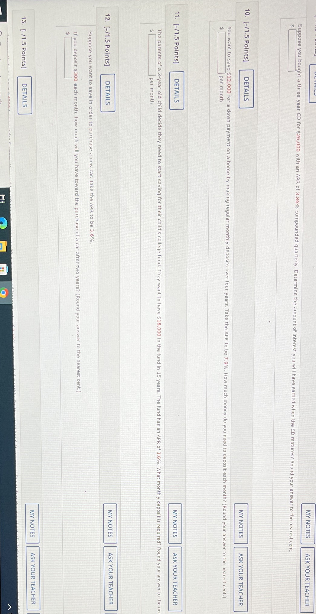 MY NOTES ASK YOUR TEACHER Suppose you bought a