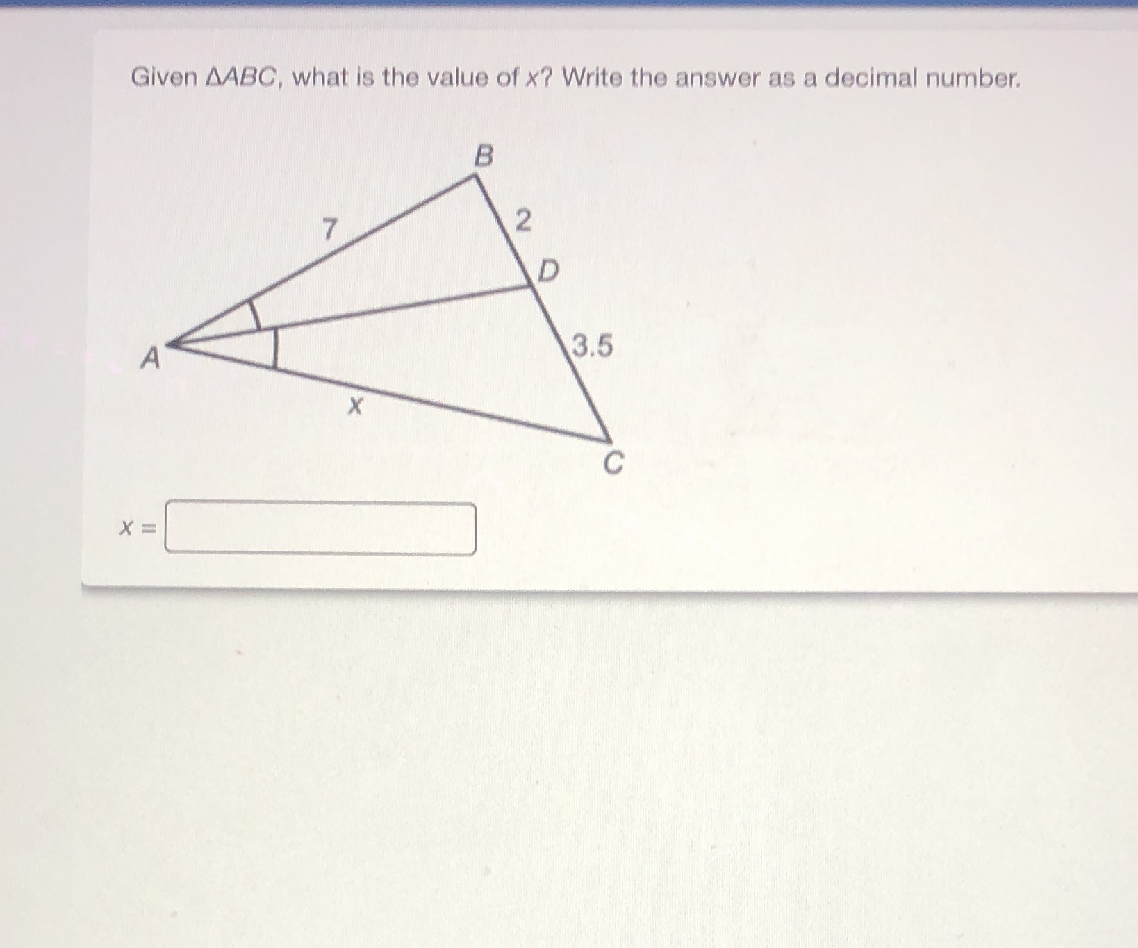 Someone please help me! Given AABC, what is the