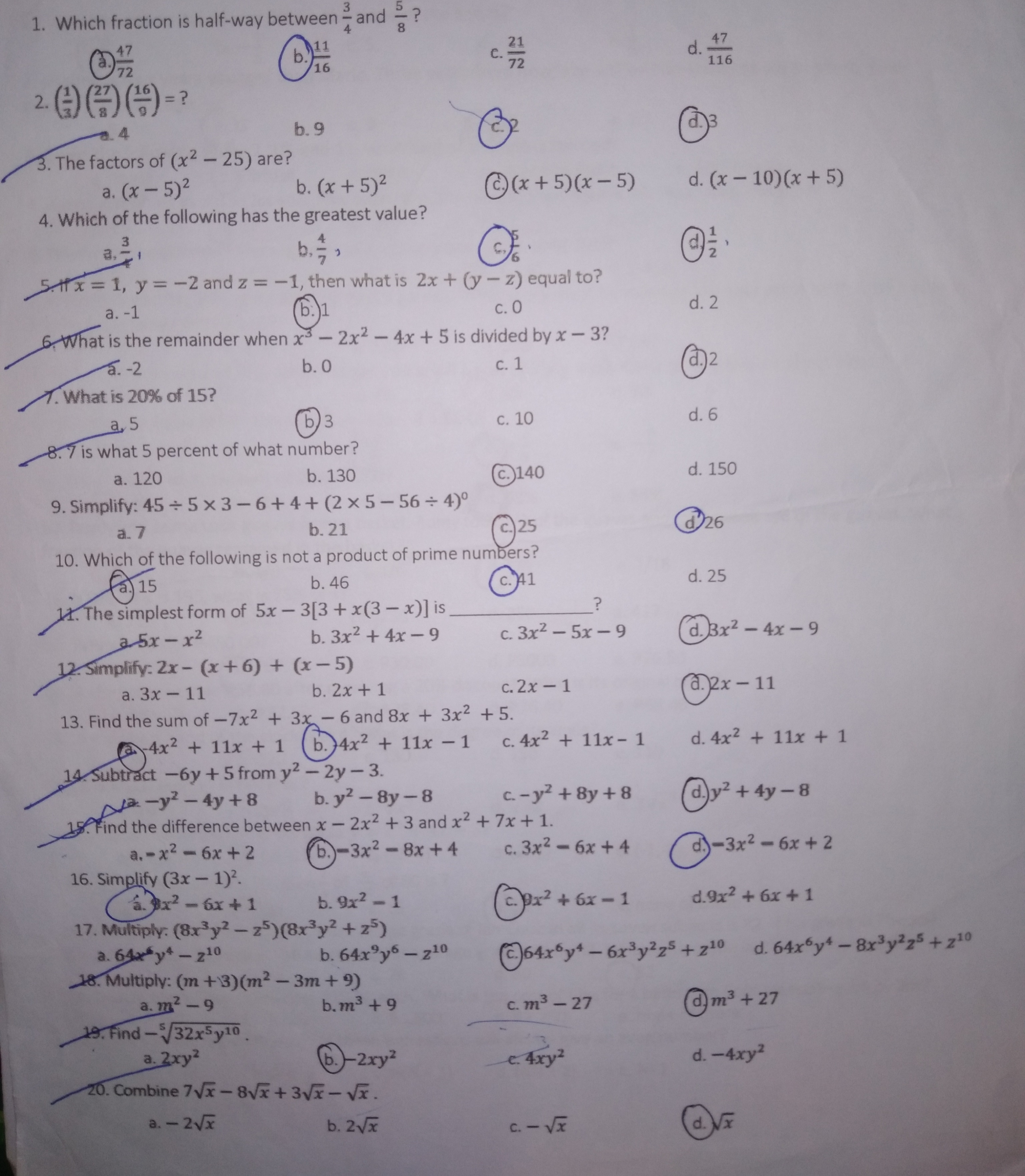 Just tell me what topic/type of math is, everyone