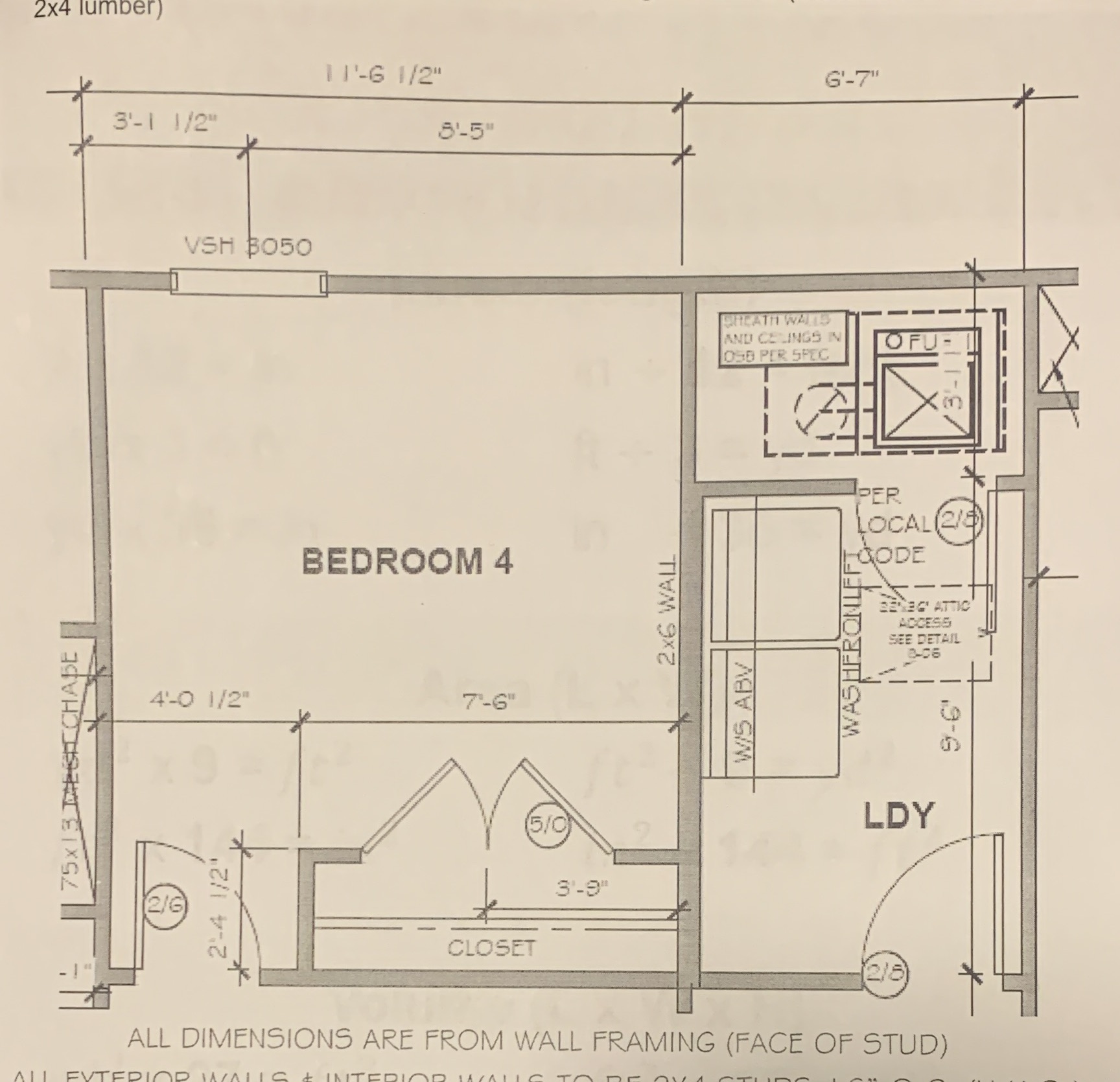 What is the total square footage of bedroom 4
