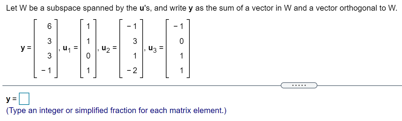 sdfgdfgmnm,b,dhbfgkhjzxnlkcm Let W be a subspace