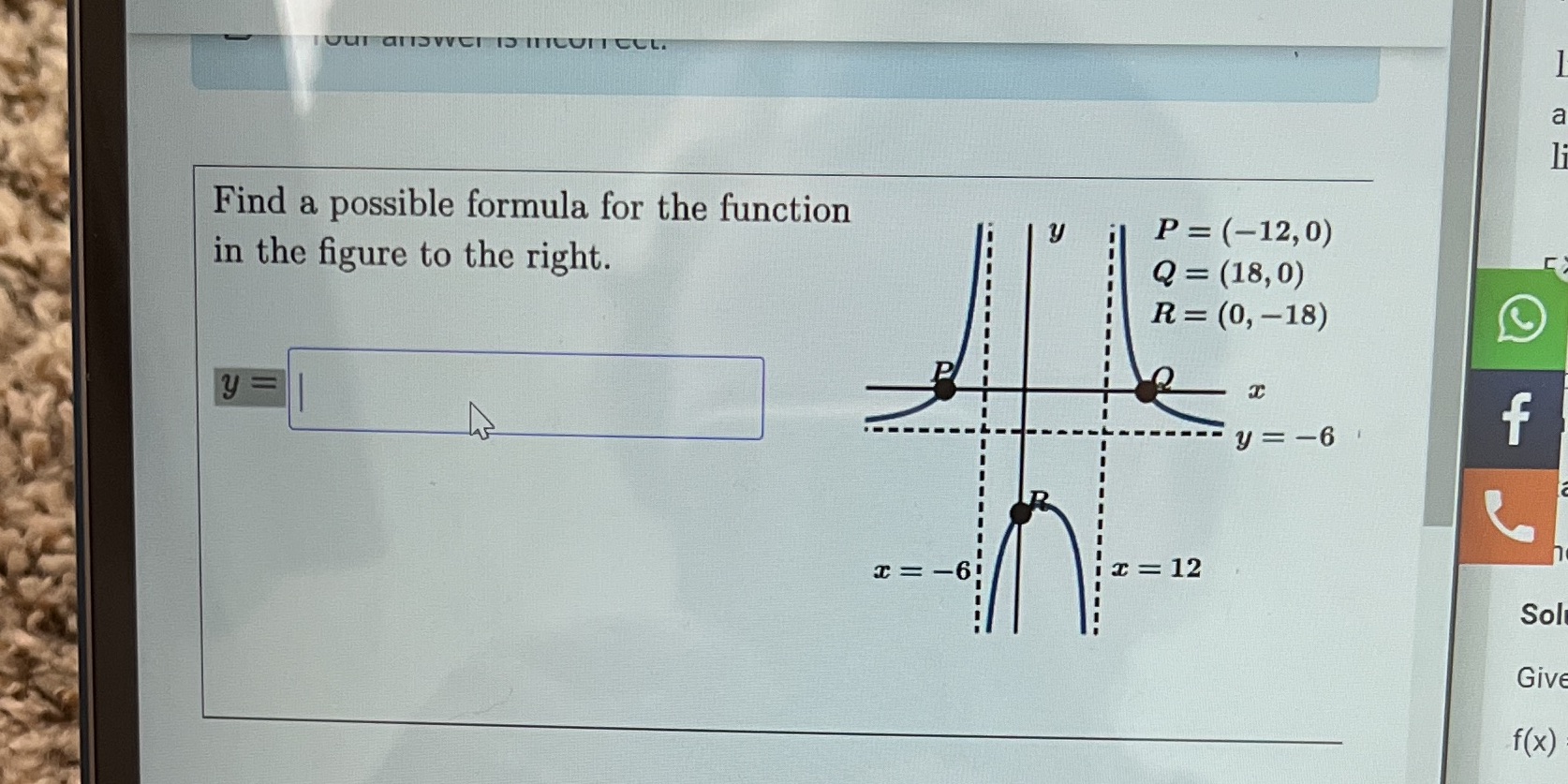 IOUI aITSVER D ITICUITCUL. Find a possible