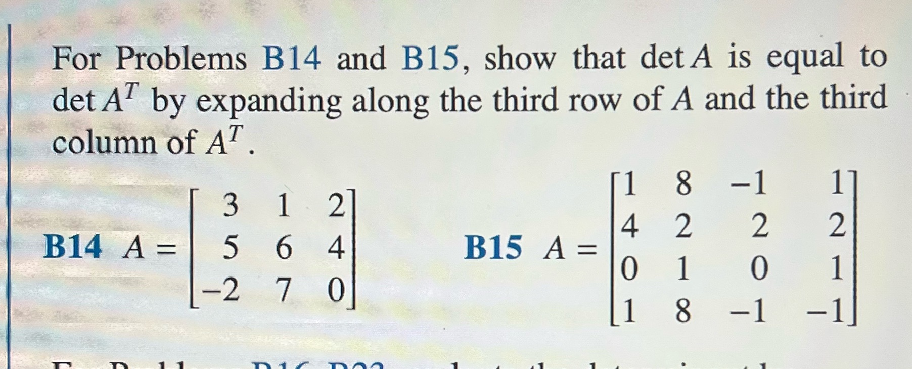 Don't quite understand this the answer is B14 = 2