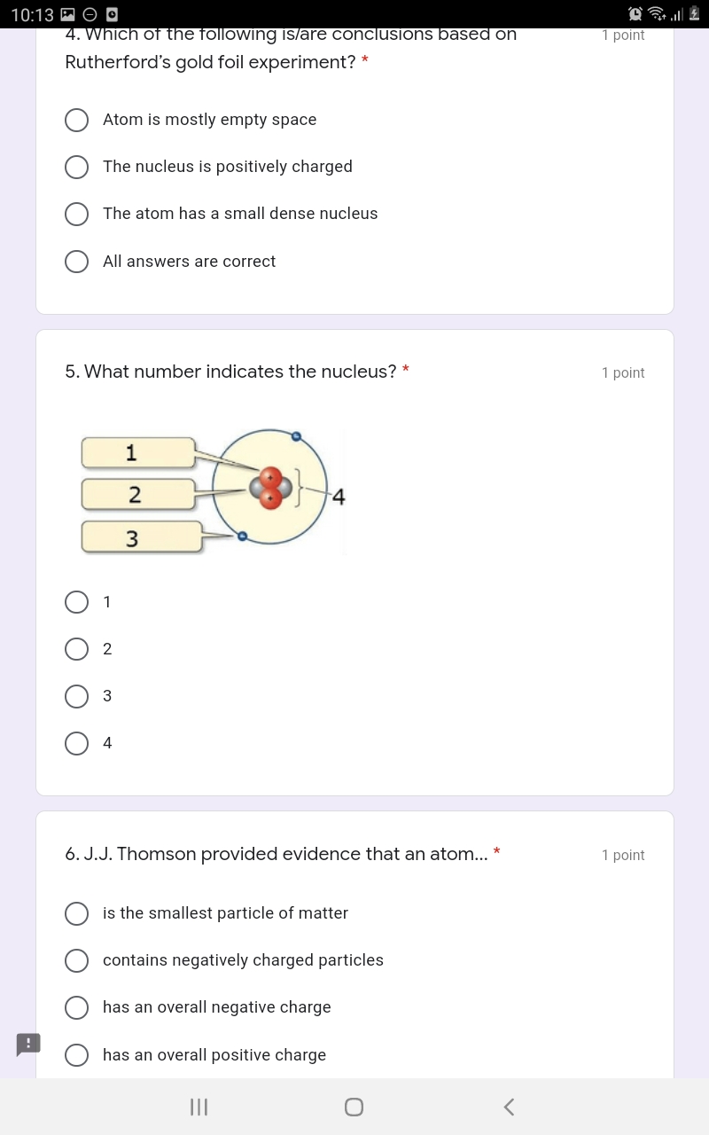 10:13 O . 1. The smallest particle of an element