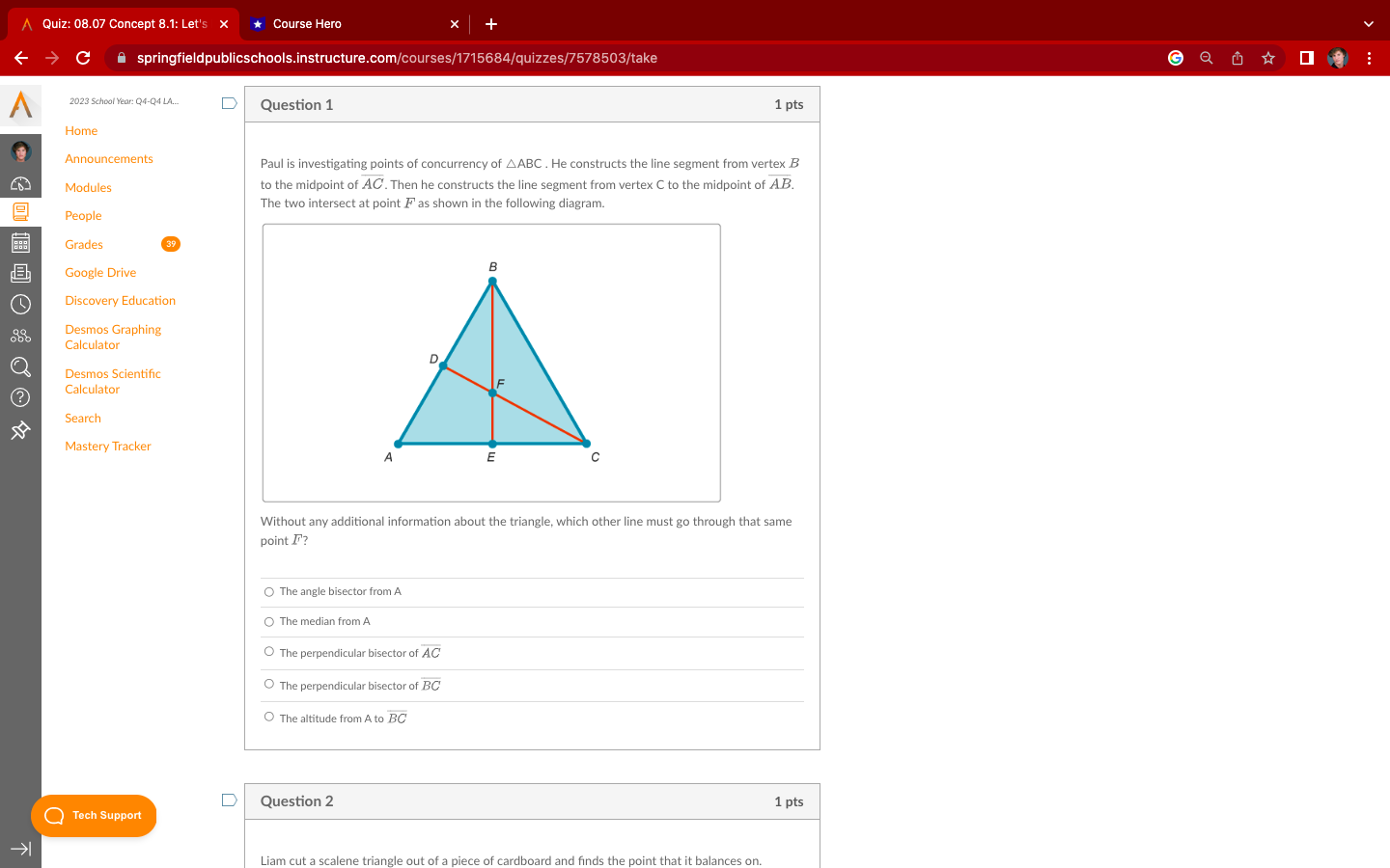 A Quiz: 08.07 Concept 8.1: Let's x * Course