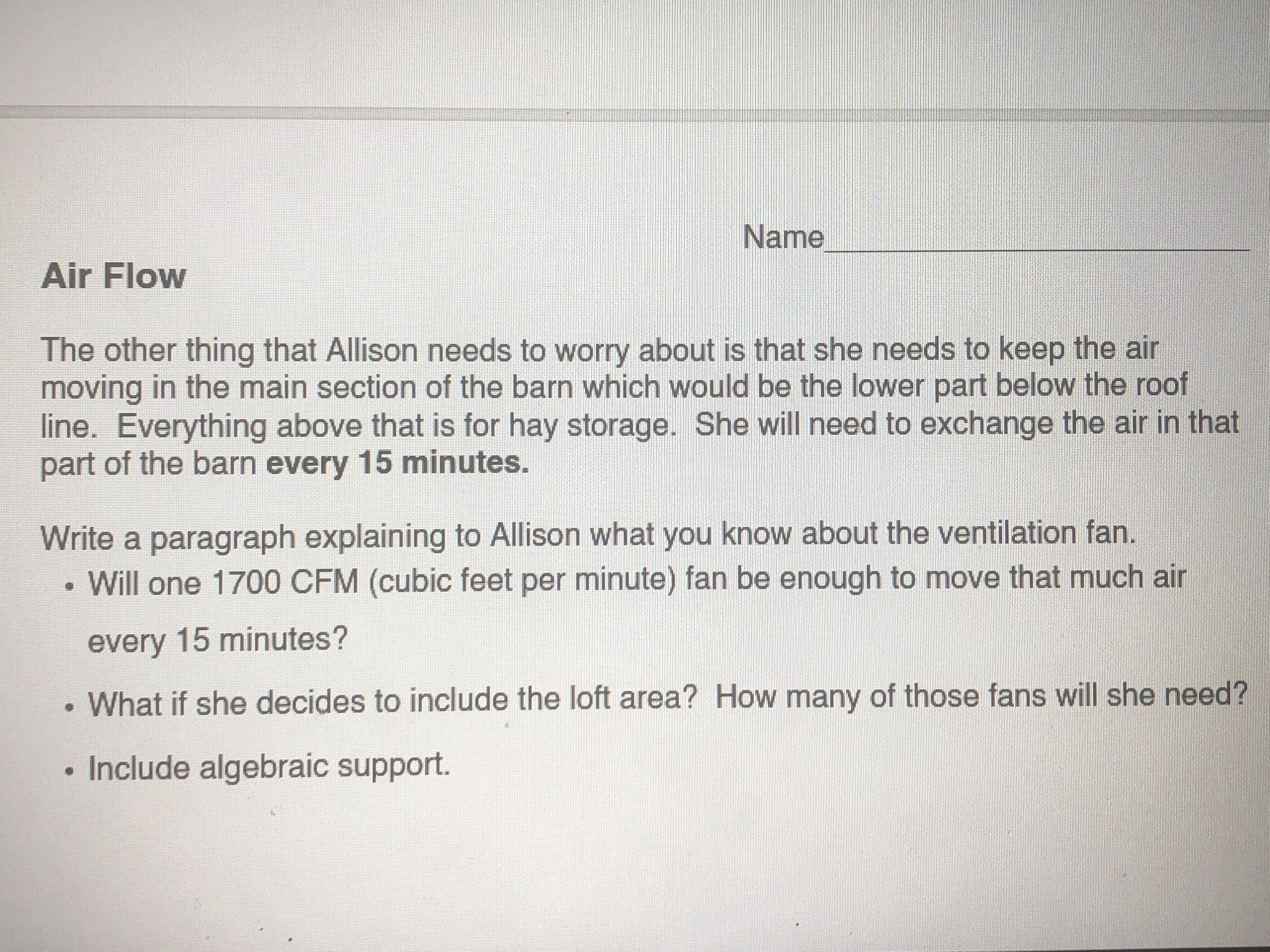 The first image with the barn is the measurements