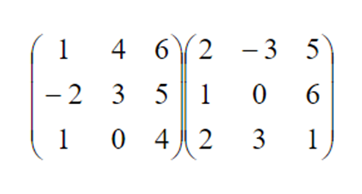 Perform the following matrix multiplication: 4 6