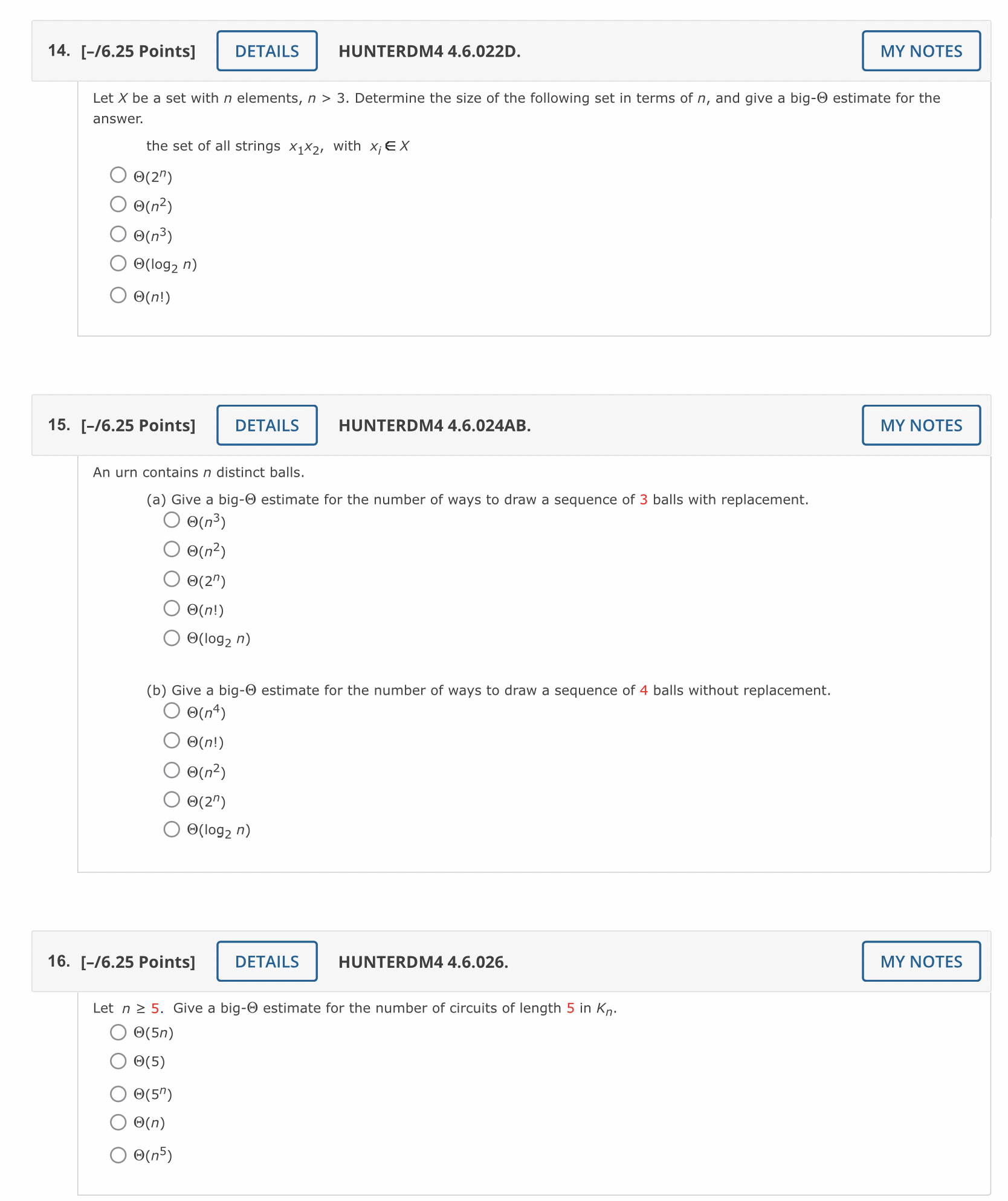 14. [-16.25 Points] DETAILS HUNTERDM4 4.6.022D.