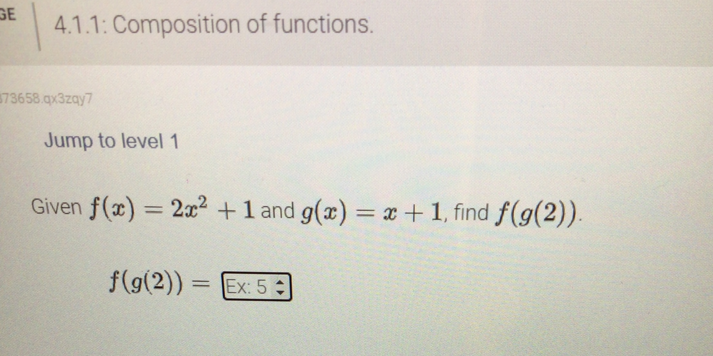 GE 4.1.1: Composition of functions. 73658.qx3zay7