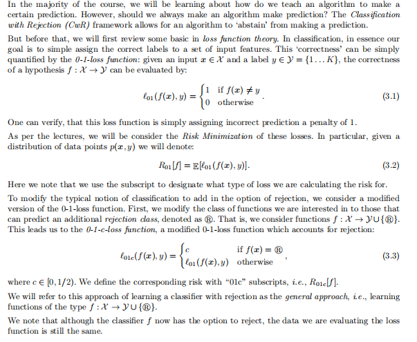 In the majority of the course, we will be