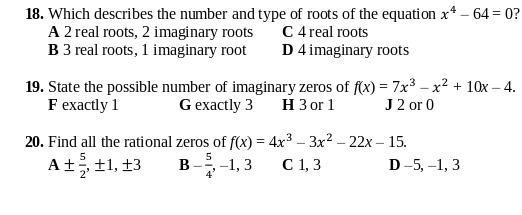 Write the letter for the correct answer in the