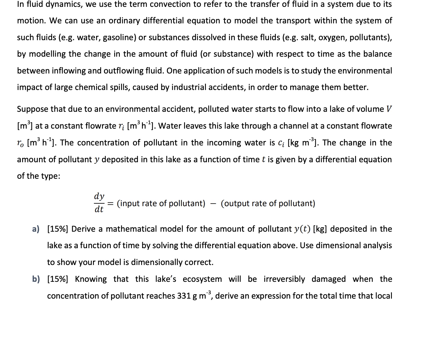 I'm not really sure how to go about solving parts