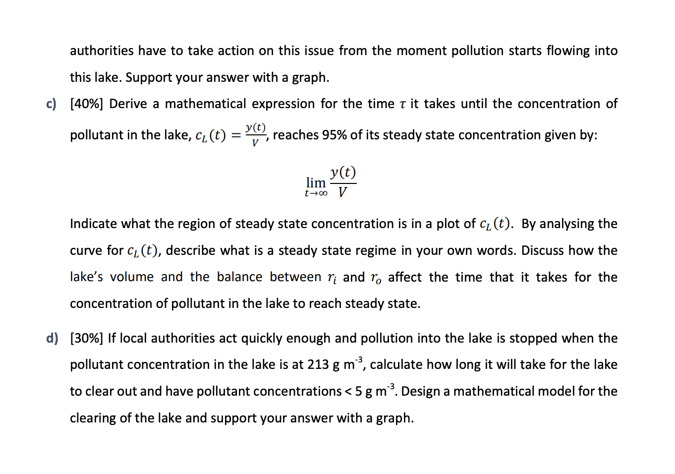 I'm not really sure how to go about solving parts
